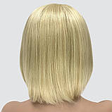 Перука каре без гривки Hania Lace на сітці, термоволосся, колір блондин із холодним відтінком, фото 5