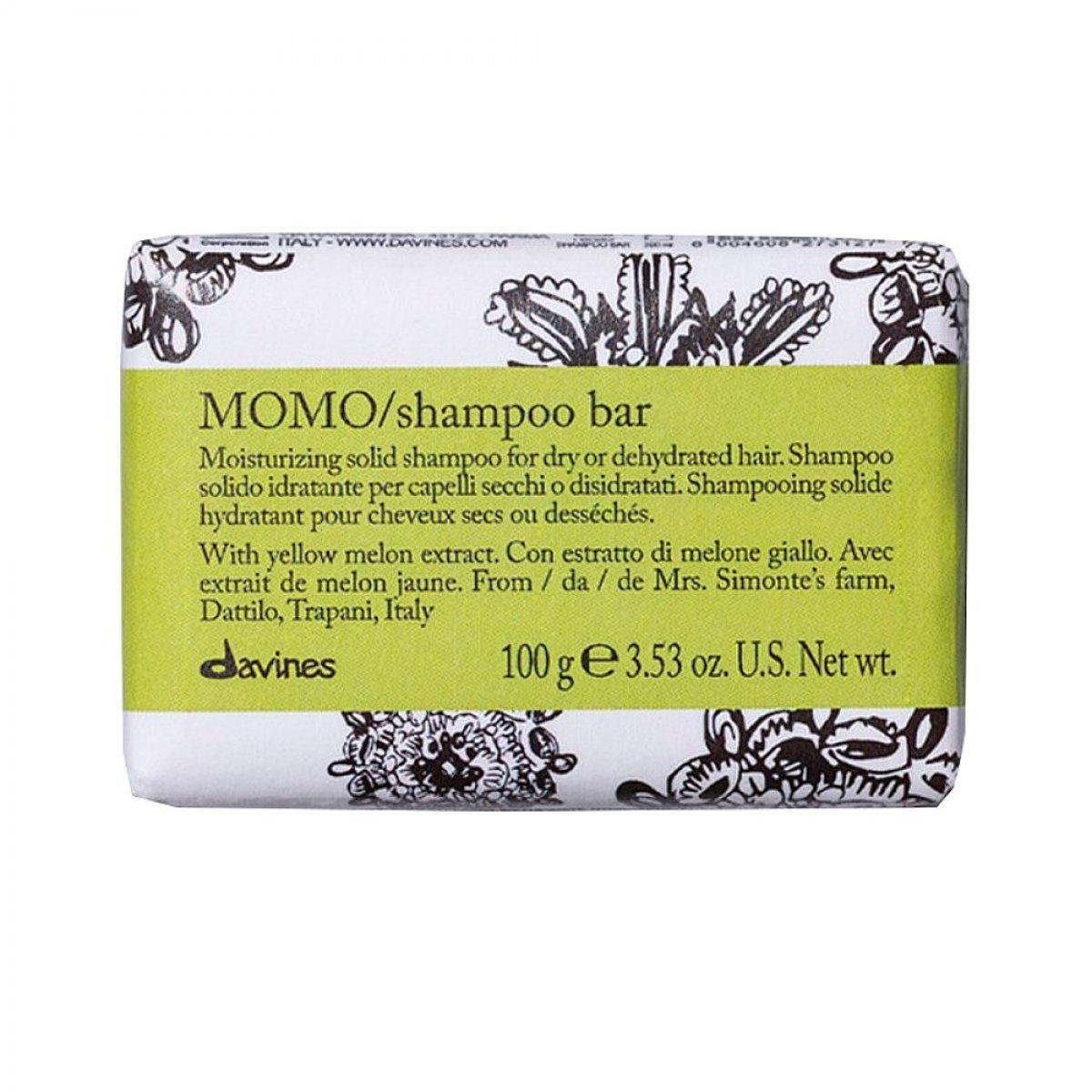 Davines MOMO Shampoo Bar - Зволожуючий твердий шампунь для сухого або зневодненого волосся 100 г, фото 1