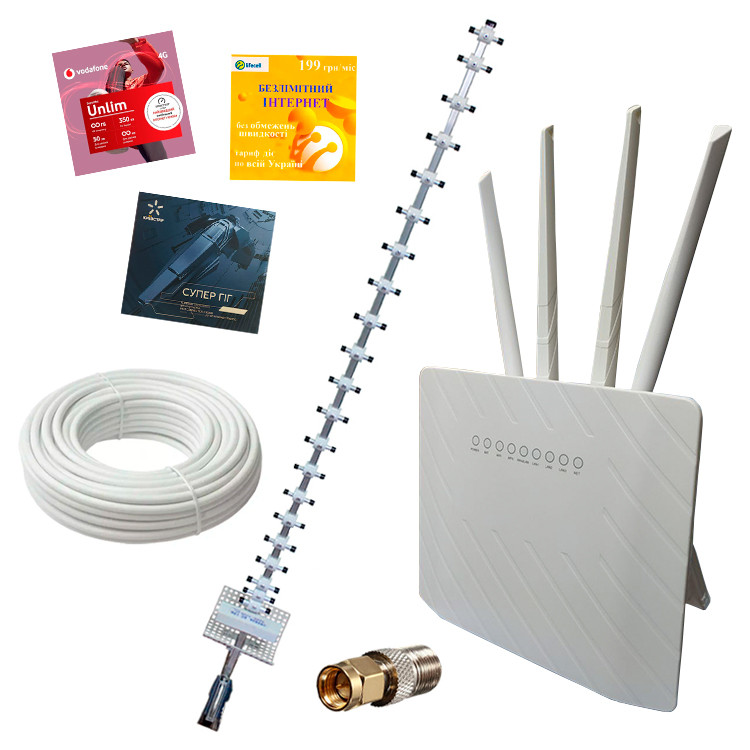 4G Wi-Fi комплект " 6-е покоління " ( TianJie H810 + Антена 21 ДБ )