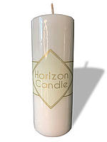 Свічка Premium велика 30 см висота 270 годин горіння без запаху Біла