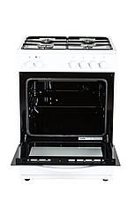 Плита газова з електродуховкою Ventolux GE GE 6060 ES 3F (WH) біла, фото 3