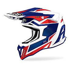 МОТОШОЛОМ ЕНДУРО AIROH STRYCKER AXE BLUE/RED GLOSS