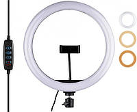 Кольцевая лампа Ring Fill Light 30 см, кольцевая лампа диаметр 30 см, лампа селфи RING LIGHT питание USB