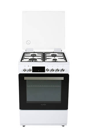 Газова плита з електродуховкою Ventolux GE 6060 CS 6TC (WH) біла, фото 1