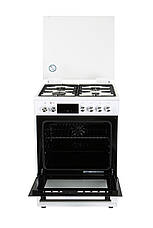 Газова плита з електродуховкою Ventolux GE 6060 CS 6TC (WH) біла, фото 5