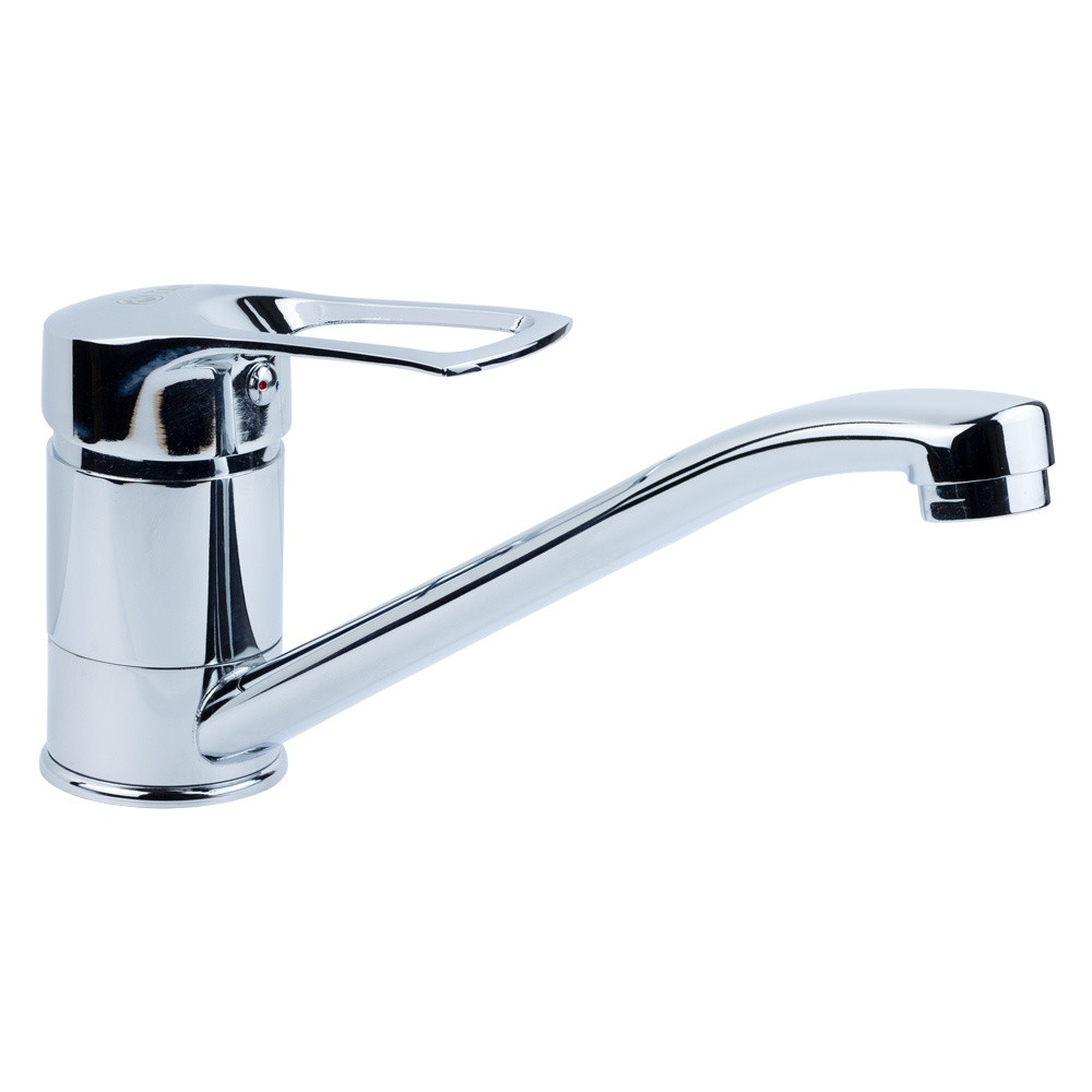 Змішувач для кухні гусак прямий 250 мм на гайці Tau (SM-1B244C), фото 1