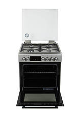 Газова плита з електродуховкою Ventolux GE 6060 CS 6TC (X) неіржавка сталь 60 см, фото 5