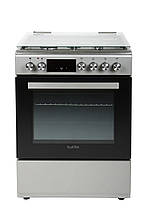 Газова плита з електродуховкою Ventolux GE 6060 CS 6TC (X) неіржавка сталь 60 см