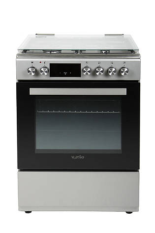 Газова плита з електродуховкою Ventolux GE 6060 CS 6TC (X) неіржавка сталь 60 см, фото 1
