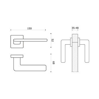 Ручка SYSTEM GIADA Чорний, фото 2