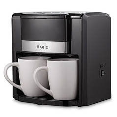 Кавоварка крапельна з 2 чашками MAGIO MG-450 Black (Niz14155)