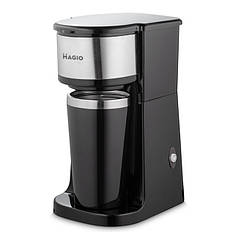 Кавоварка крапельна з термокружкою MAGIO MG-449 Black (Niz14154)