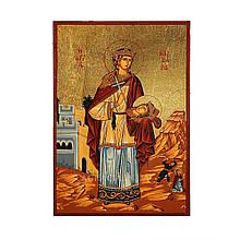 Писана ікона Свята Варвара великомучениця 18 Х 24 см