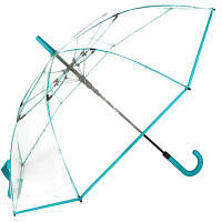 Зонт-трость женский полуавтомат FARE, коллекция "Pure" FARE7112-biruza