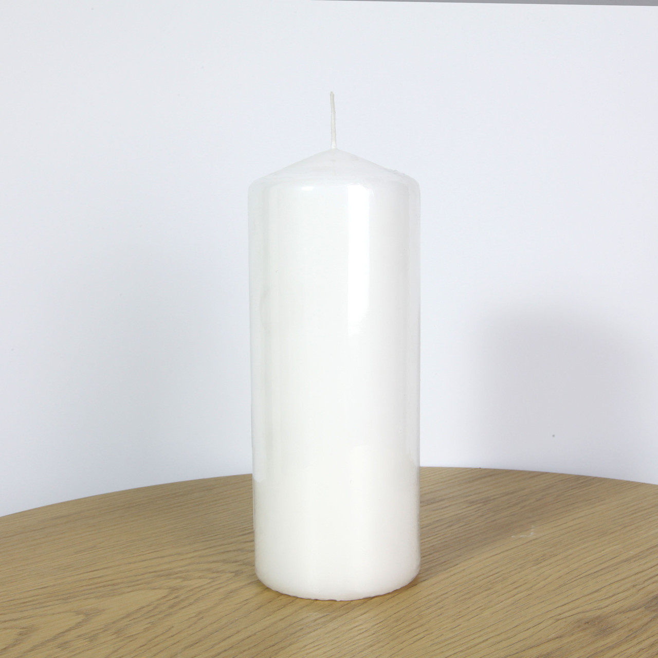 Свічка велика парафінова біла Bispol 20*8 см циліндр 90 годин