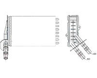 Радиатор печки Renault Symbol / Clio (FPS) FP 56 N52