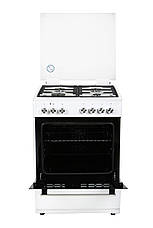 Плита газова з електродуховкою Ventolux GE 6060 CS 6MT (WH) біла, фото 2