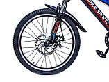 Велосипед 20 дюймів "Scale Sports" Червоний, з ручними і дисковими гальмами, фото 3
