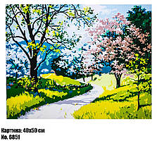 Картина за номерами "Весна" розмір 40 х 50 см, код 6851