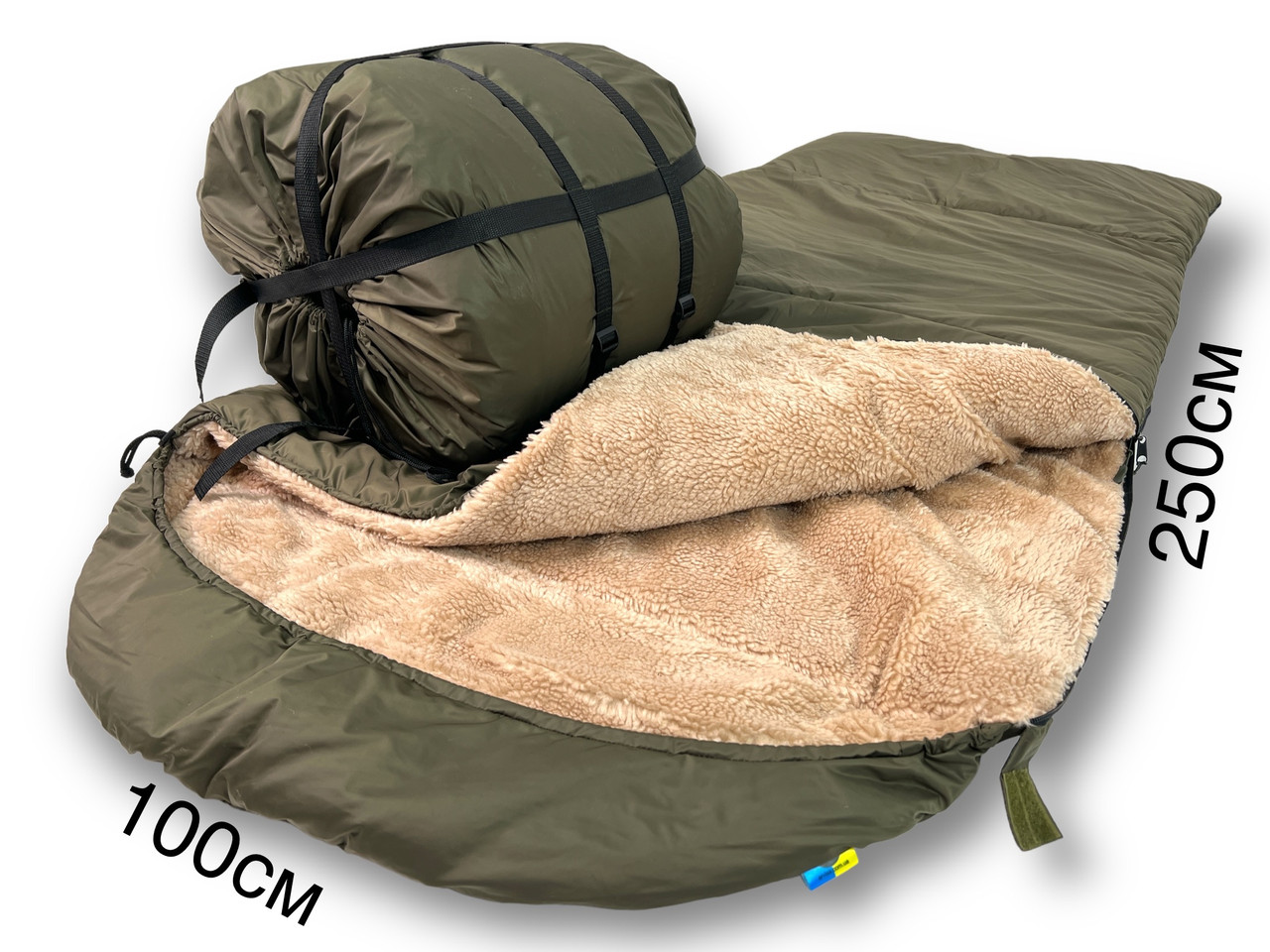 Великий високий 100см спальний мішок, Спальник ковдра - 30/-15 Arvisa