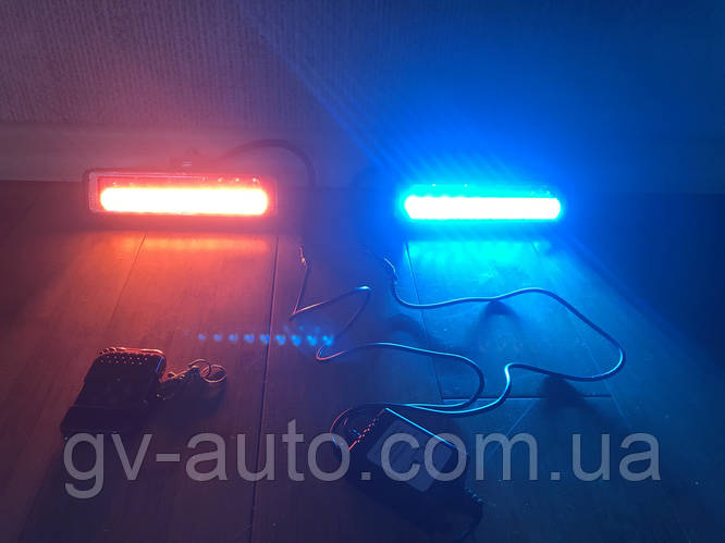 Купить Стробоскопы. Вспышки ФСО - красно - синие (синие) с пультом Д/У ...