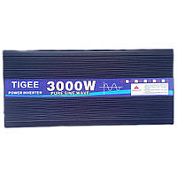 Инвертор 3000W Tigee Power 022 c 12V на 220V чистая синусоида (розетка, экран) Black | Инвертор 3000W 12V-220V