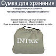 Надувне ліжко двомісне intex 152х203х46 см 64126, зі вбудованим електричним насосом 220V, двоспальна, фото 10