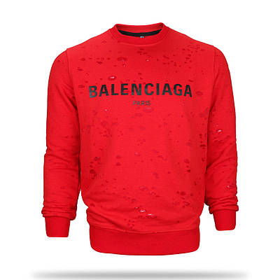 Світшот чоловічий червоний BALENCIAGA RED L (Р) 20-510-012 XXL