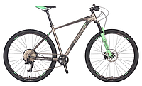 Велосипед найнер Crosser Solo 29" Shimano DEORE (3*10) рама 19 серо-зелёный