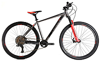 Велосипед найнер Crosser Solo 29" Shimano DEORE (3*10) рама 19 серо-красный