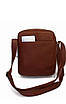 Сумка чоловіча через плече з натуральної шкіри / колір рудий / 25×19×6 см, фото 3