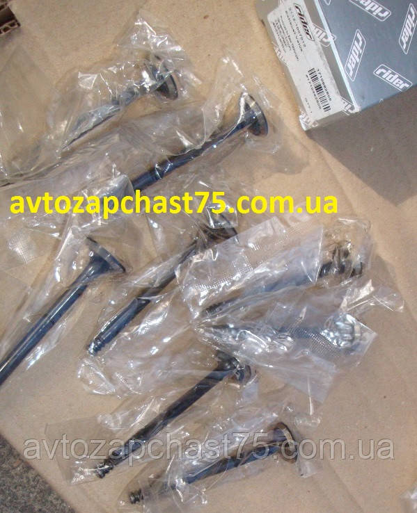 Клапана ваз 2108, 2109, 21099, 2113, 2114, 2115, 8 штук (8 клапанний двигун) Rider, Угорщина, фото 1