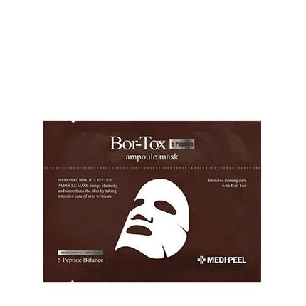 Відновлююча пептидна тканинна маска для обличчя Medi-Peel Bor-Tox Peptide Ampoule Mask 30 ml, фото 1