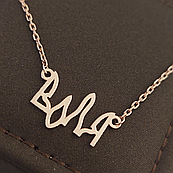 Кольє срібне з позолотою Воля