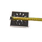 Душовий трап вертикальний D50, 100*100мм решітка з нерж. сталі з гідрозатвором, фото 5