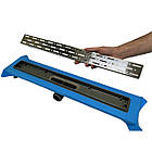 Душовий канал з горизонтальним фланцем, решітка "Дощ" 80 см, душовий Трап з подвійним гідрозатворів, фото 4