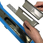 Душовий канал з горизонтальним фланцем, решітка "Дощ" 80 см, душовий Трап з подвійним гідрозатворів, фото 9