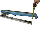 Лінійний трап Mertinoks з горизонтальним фланцем, решітка "Квадрат" 80 см, Душовий канал з візерунком квадрат, фото 4