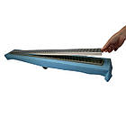 Лінійний трап Mertinoks з горизонтальним фланцем, решітка "Квадрат" 80 см, Душовий канал з візерунком квадрат, фото 8