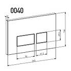 Клавіша змиву white 0042 біла, фото 7