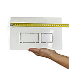 Клавіша змиву white 0042 біла, фото 4