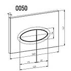 Кнопка змиву 0054 black (чорна), фото 4