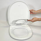 Кришка для унітазу з дитячим сидінням на магніті Universal 0340, Туалетне сидіння з функцією мікроліфт, фото 4