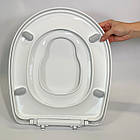 Кришка для унітазу з дитячим сидінням на магніті Universal 0340, Туалетне сидіння з функцією мікроліфт, фото 8