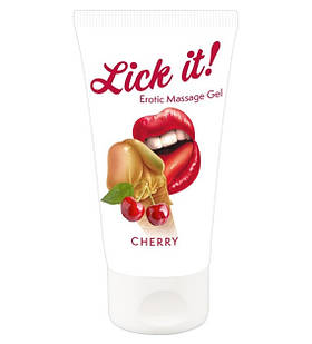 Оральний лубрикант зі смаком дикої вишні Lick-it wild cherry 50ml