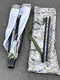 Розкладачка армійська для військових. Армійське складане ліжко з чохлом для зберігання та перенесення, фото 4