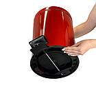 Відро для сміття з педаллю сталеве кругле червоного кольору 35см, діаметр 25см 12 літрів, фото 5