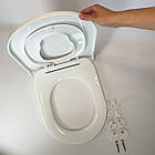 Сидіння 2в1 з термопласту Twin 0350, Сидіння для унітазу з дитячою накладкою для привчання до туалету, фото 2