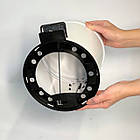 Відро для сміття з педаллю з нержавіючої сталі 3 літри 22см, діаметр 21см білого кольору, фото 8