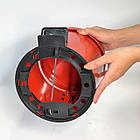 Відро для сміття з педаллю з нержавіючої сталі 3 літри 22см, діаметр 21см червоного кольору, фото 8